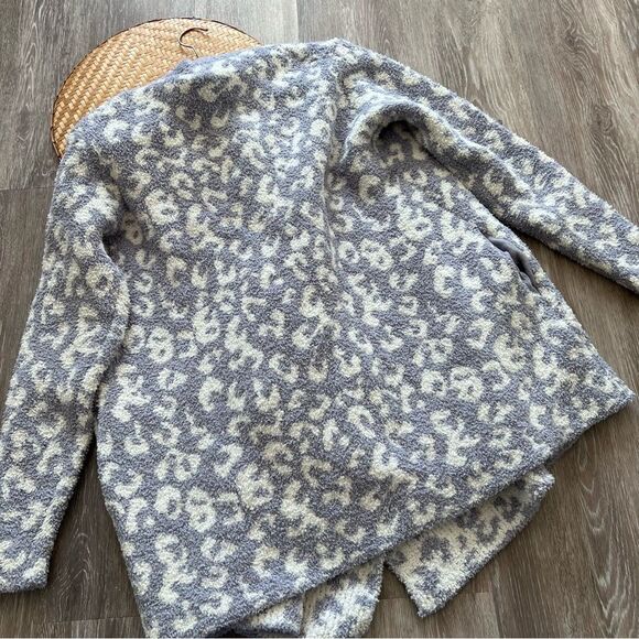 Nwt UGG phoebe wrap cardigan gray‎ leopard print women’s size M - Picture 9 of 9